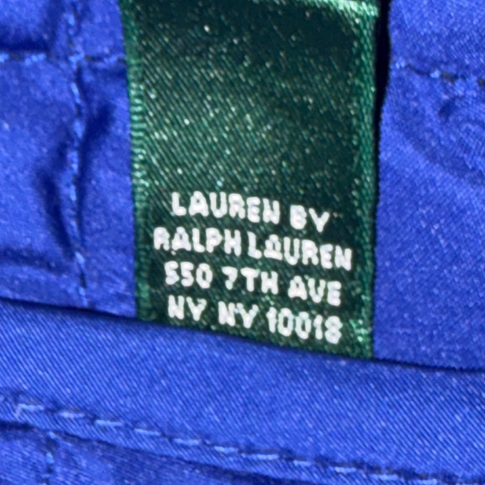 Lauren Ralph Lauren Reversible Quilted Vest Royal Blue Black WomensPetite Medium - Picture 4 of 10
